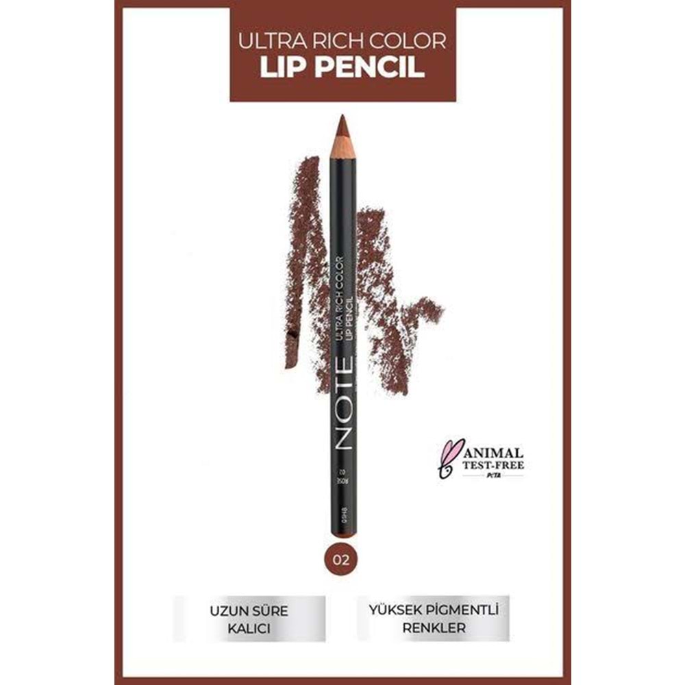 NOTE ULTRA RICH COLOR LIP PENCIL NO 02