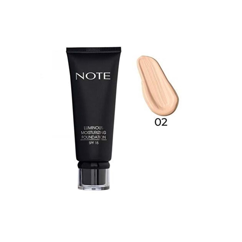 NOTE LUMINOUS MOISTURIZING FOUNDATION NO 02