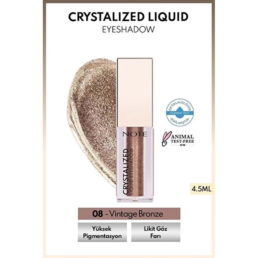 NOTE CRYSTALIZED LIQUID EYESHADOW 08