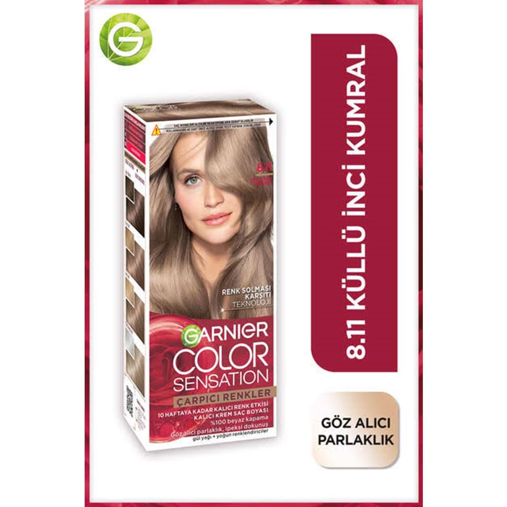 GARNIER COLOR SENSATION 8.11 KÜLLÜ İNCİ KUMRAL