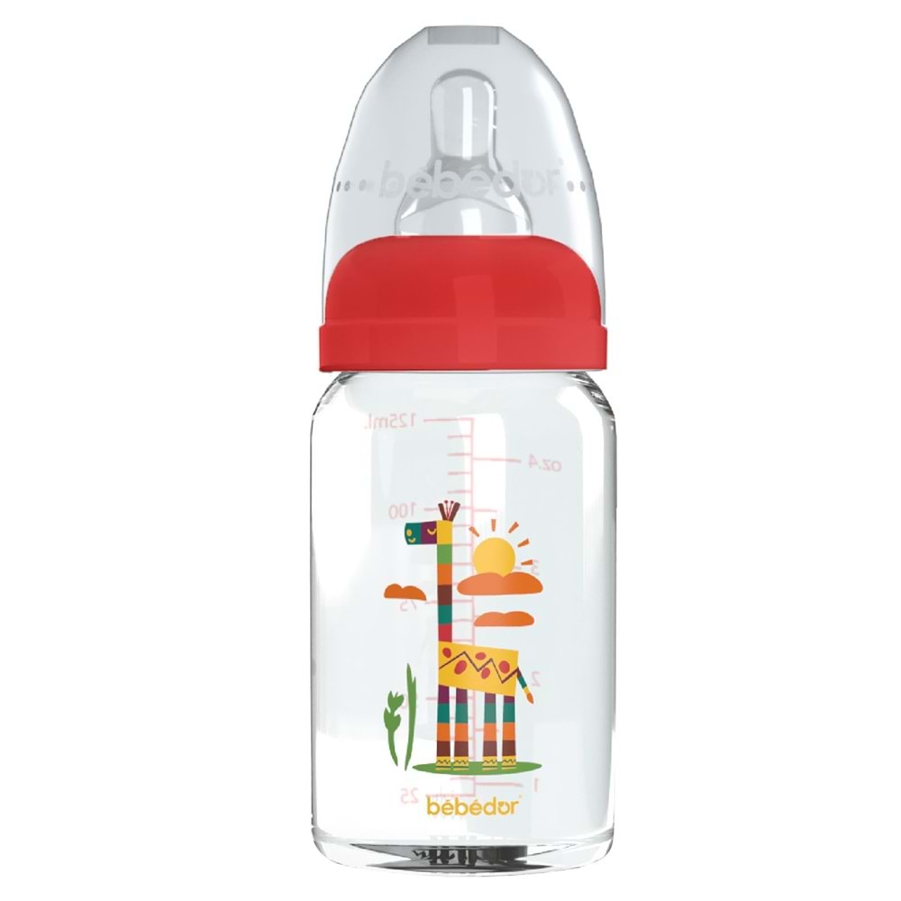 BEBEDOR DAR AĞIZLI CAM BİBERON 125 ML