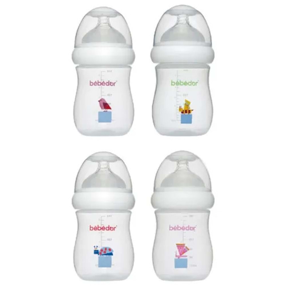 BEBEDOR GENİŞ AĞIZLI PP BİBERON 180 ML