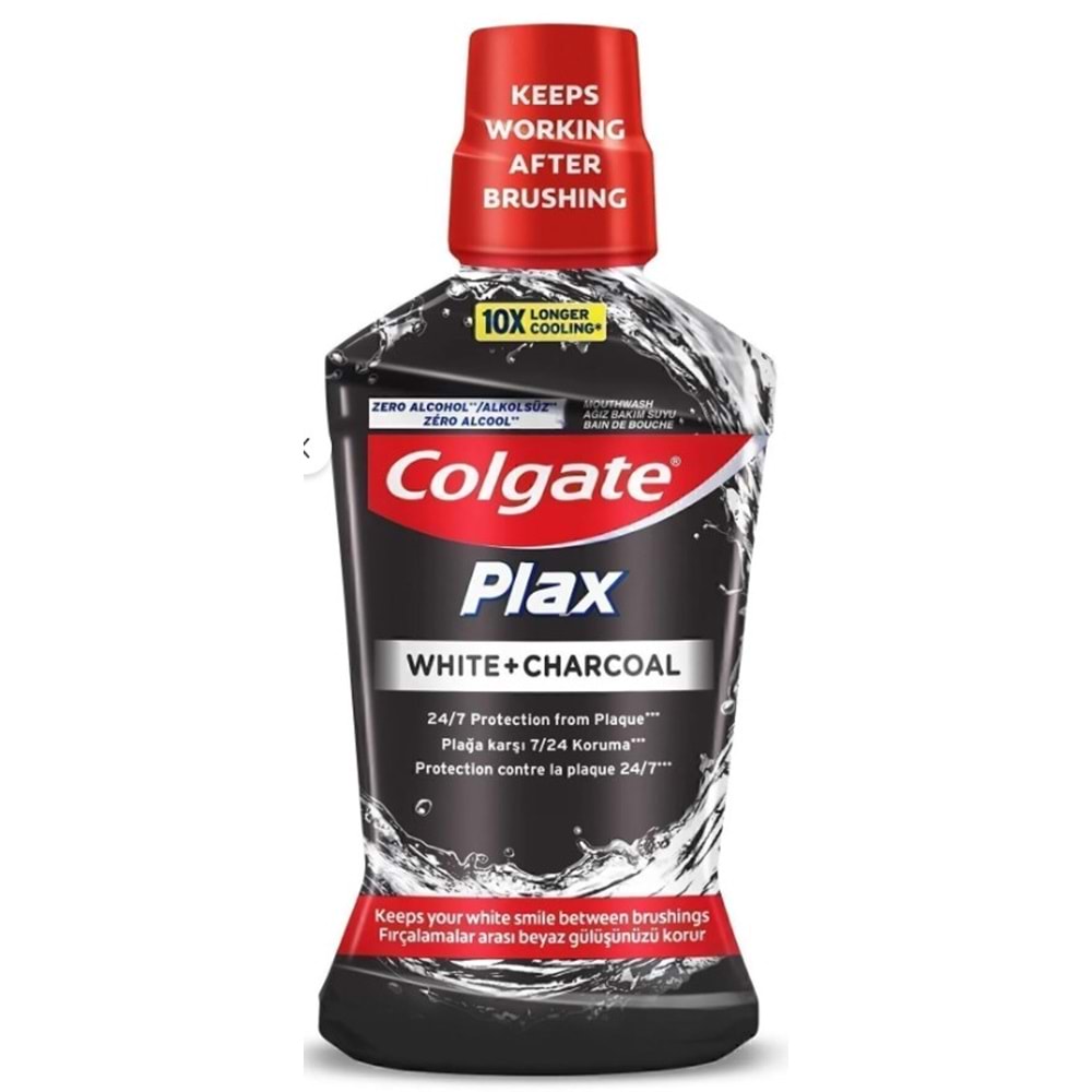 COLGATE WHITE & CHARCOAL AĞIZ BAKIM SUYU 500 ML