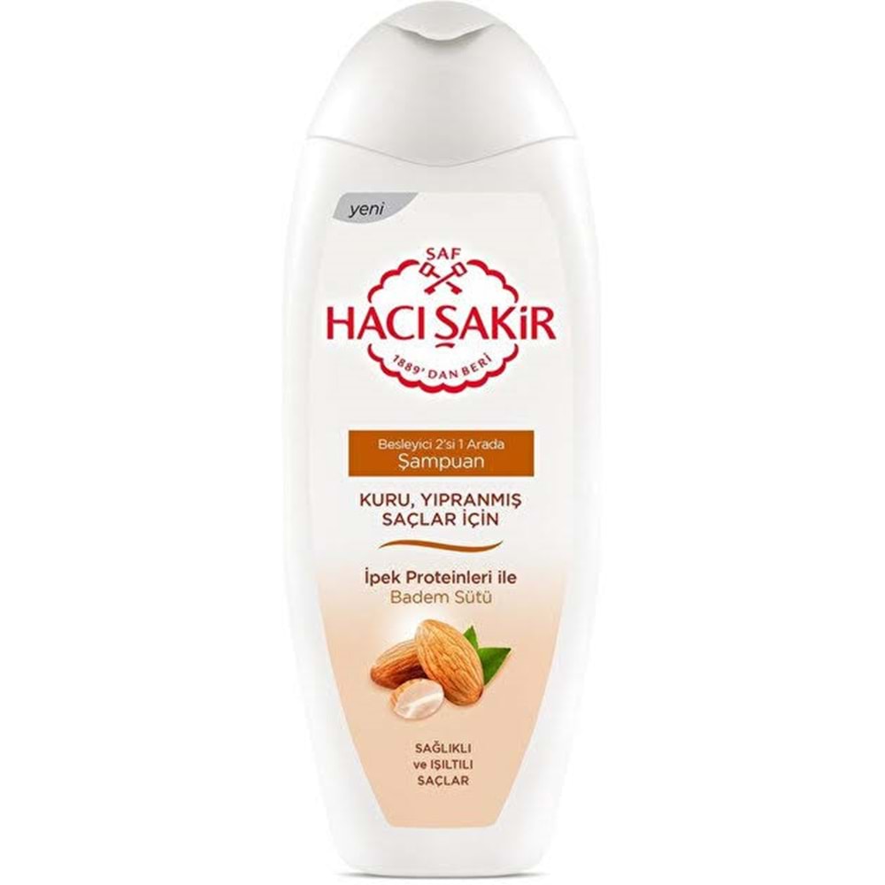 HACI ŞAKİR BADEM 2 IN 1 ŞAMPUAN 500 ML