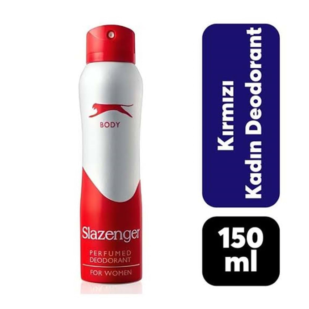 SLAZENGER ACTIVESPORT KIRMIZI KADIN DEODORANT 150 ML