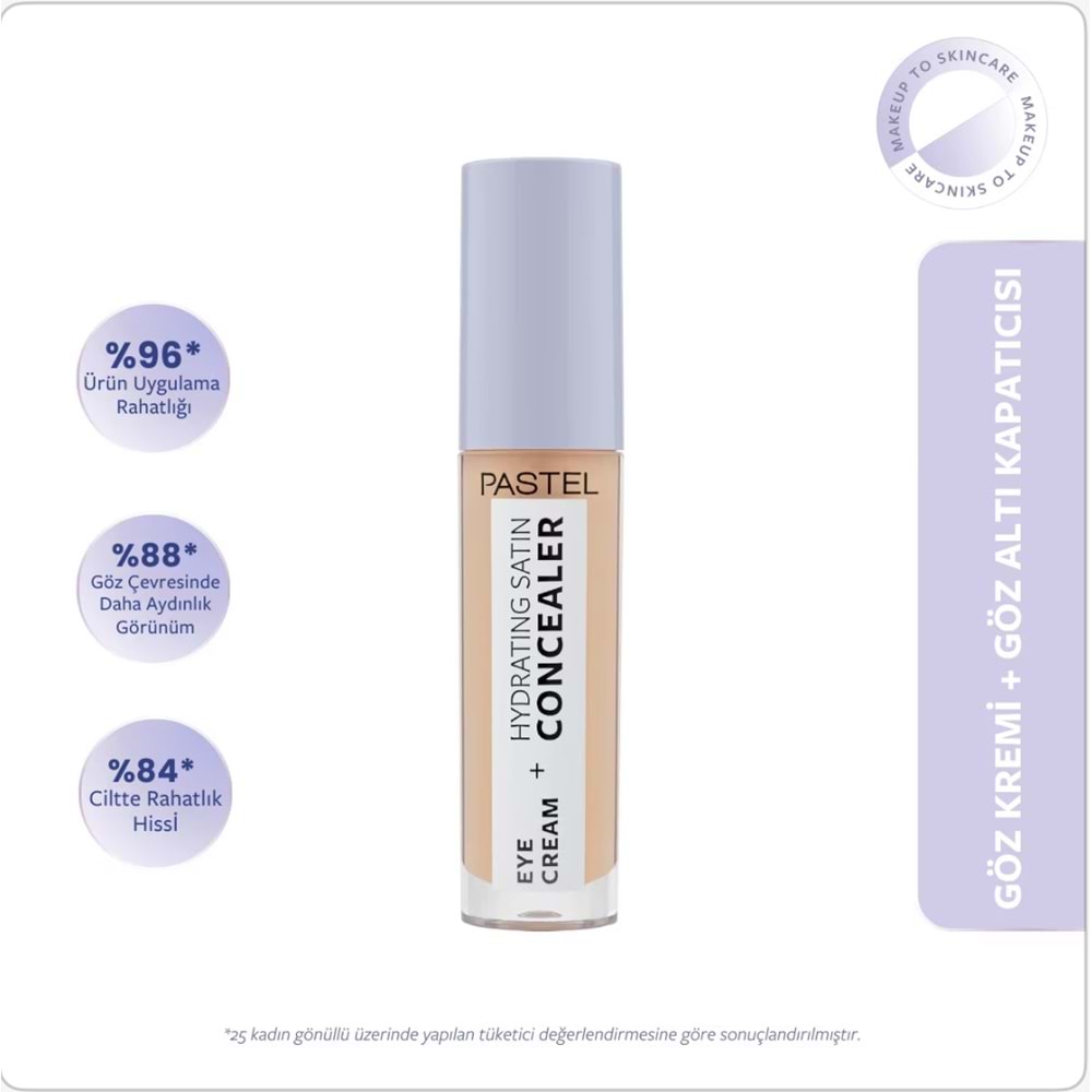 PASTEL EYE CREAM + HYDRATING SATIN CONCEALER 63