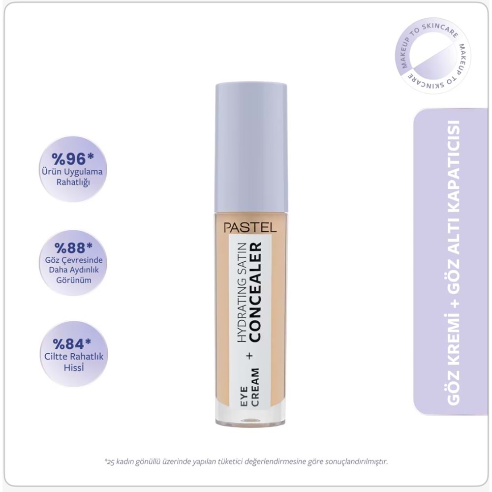 PASTEL EYE CREAM + HYDRATING SATIN CONCEALER 64