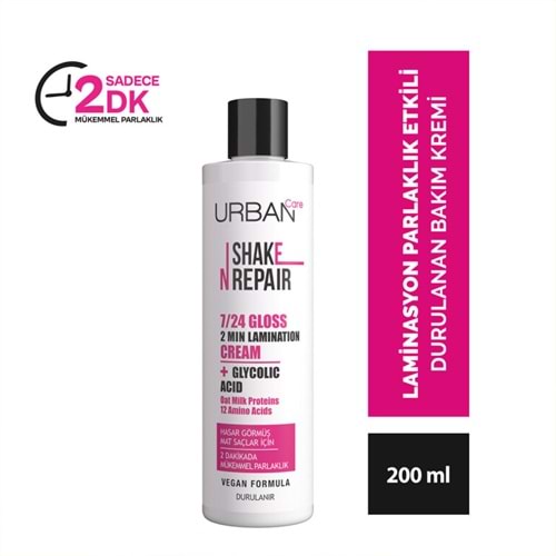 URBAN CARE SHAKE N REPAIR HASAR GÖRMÜŞ MAT SAÇ BAKIM KREMİ 200 ML