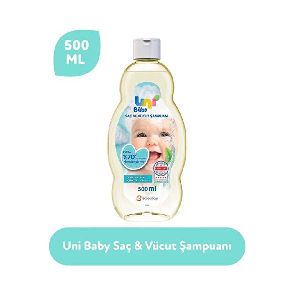 UNI BABY SAÇ VE VÜCUT ŞAMPUANI 500 ML