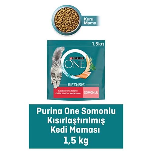 PURINA KISIRLAŞTIRILMIŞ KEDİLER İÇİN SOMONLU MAMA 1,5 KG