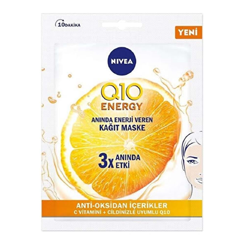 NIVEA Q10 ENERGY KAĞIT MASKE