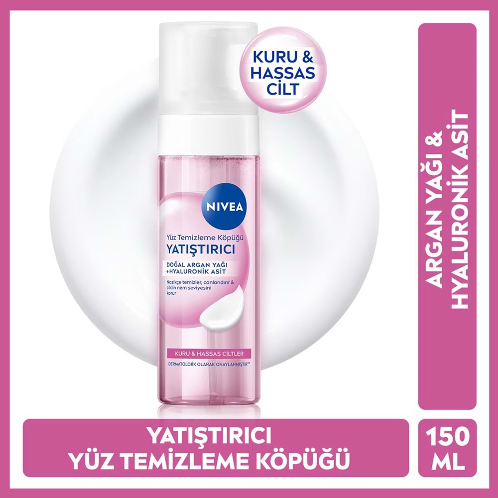 NIVEA YATIŞTIRICI YÜZ TEMİZLEME KÖPÜĞÜ 150 ML