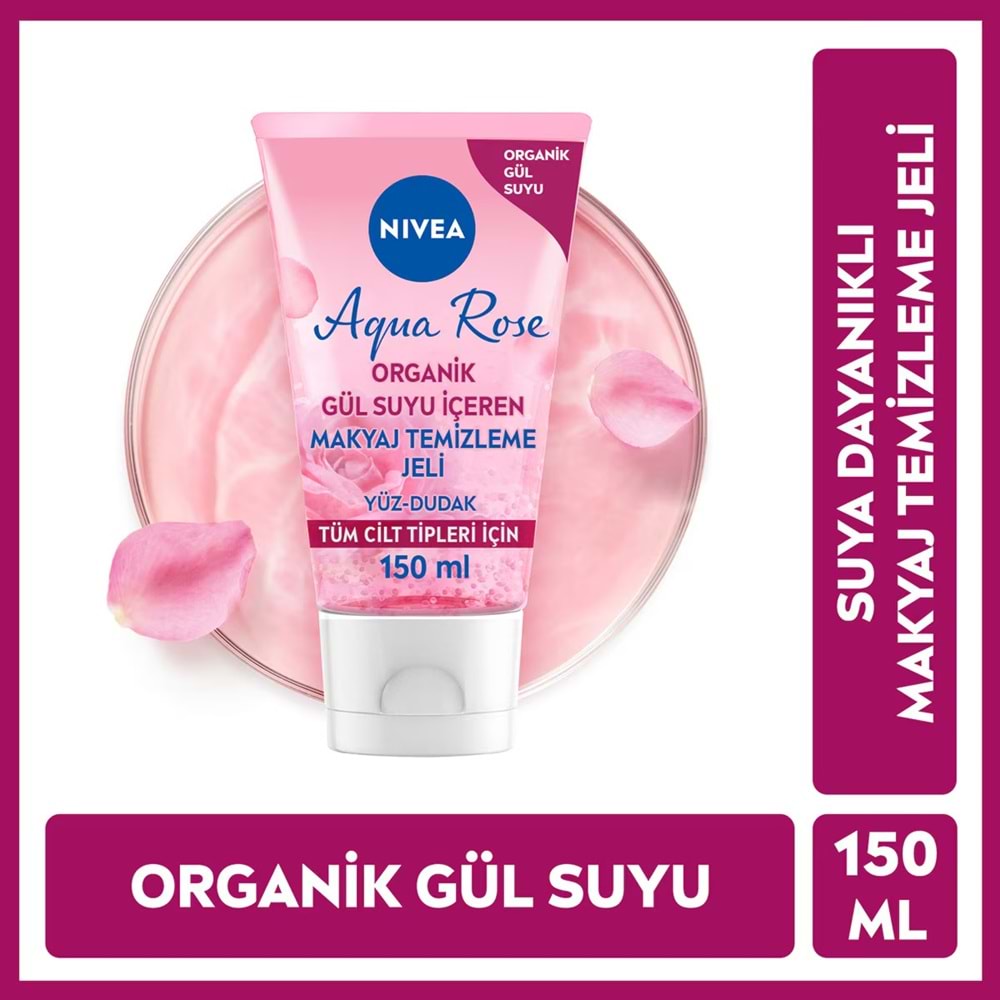 NIVEA AQUA ROSE MAKYAJ TEMİZLEME JELİ 150 ML