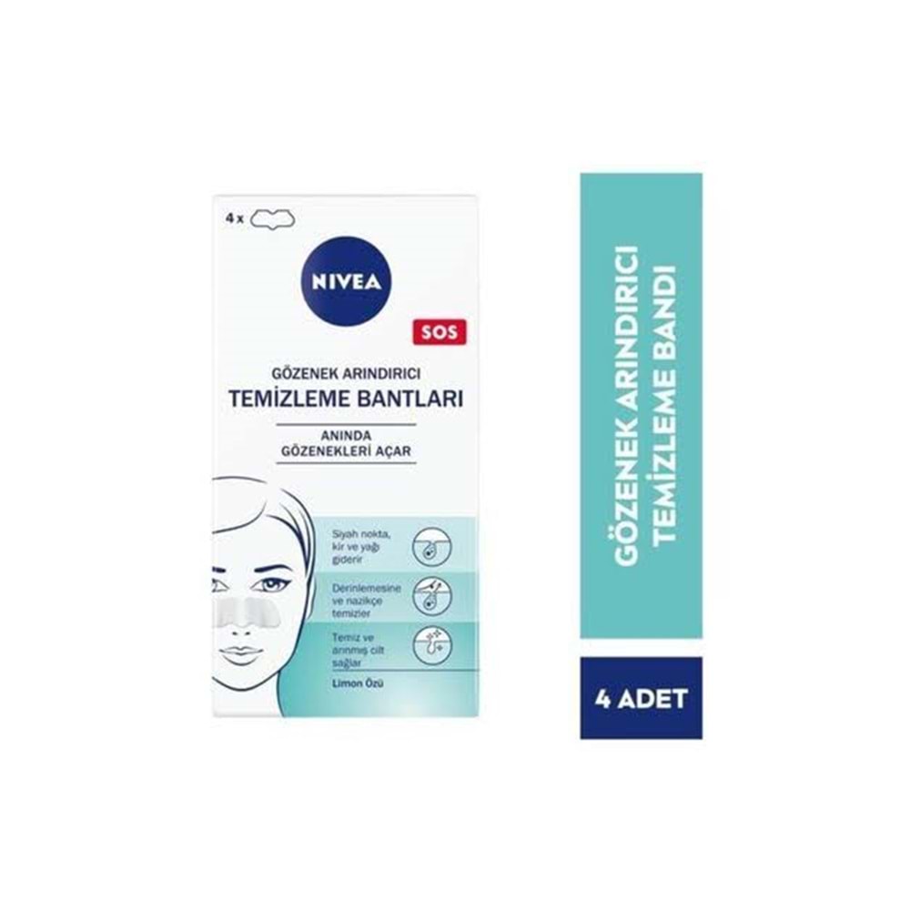 NIVEA SOS GÖZENEK ARINDIRICI TEMİZLEME BANTLARI