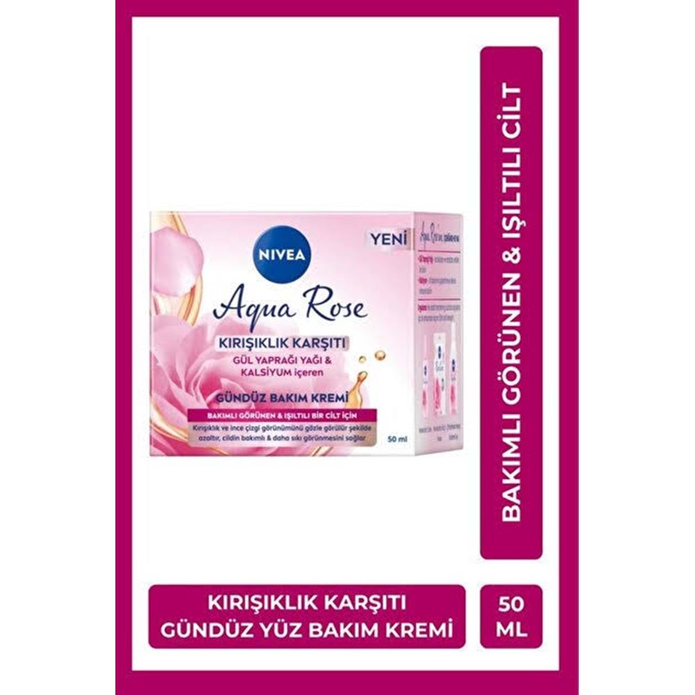 NIVEA AQUA ROSE KIRIŞIKLIK KARŞITI GÜNDÜZ BAKIM KREMİ 50 ML