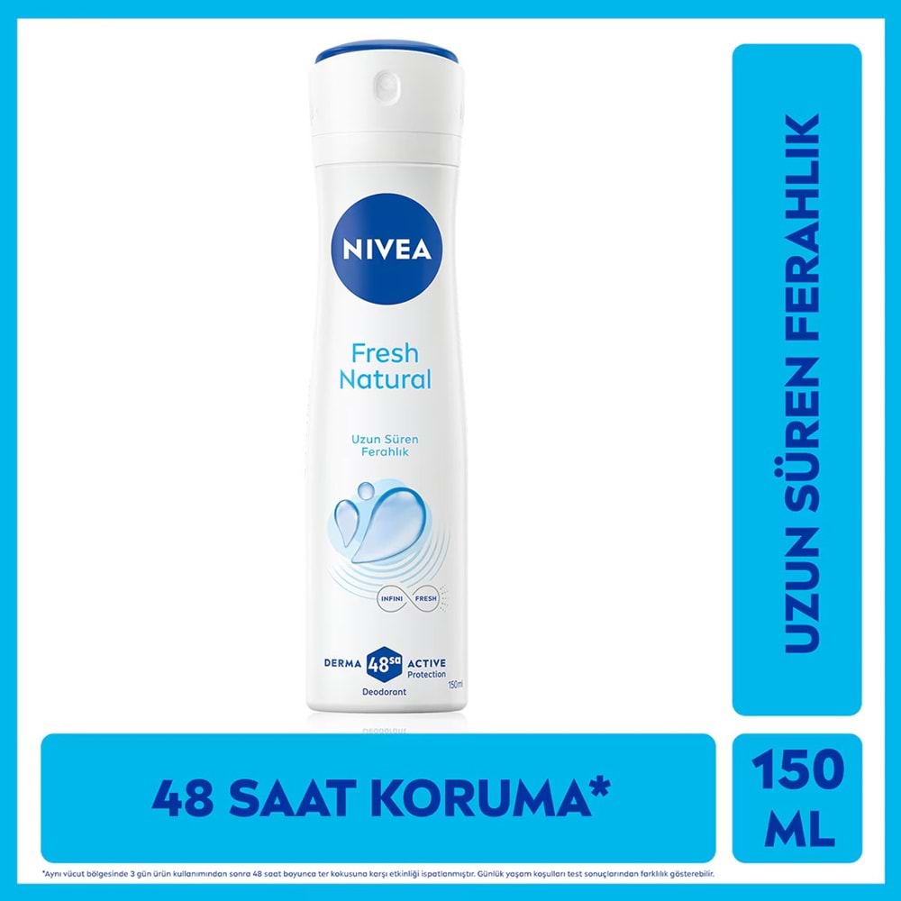NIVEA FRESH NATURAL KADIN DEODORANT 150 ML