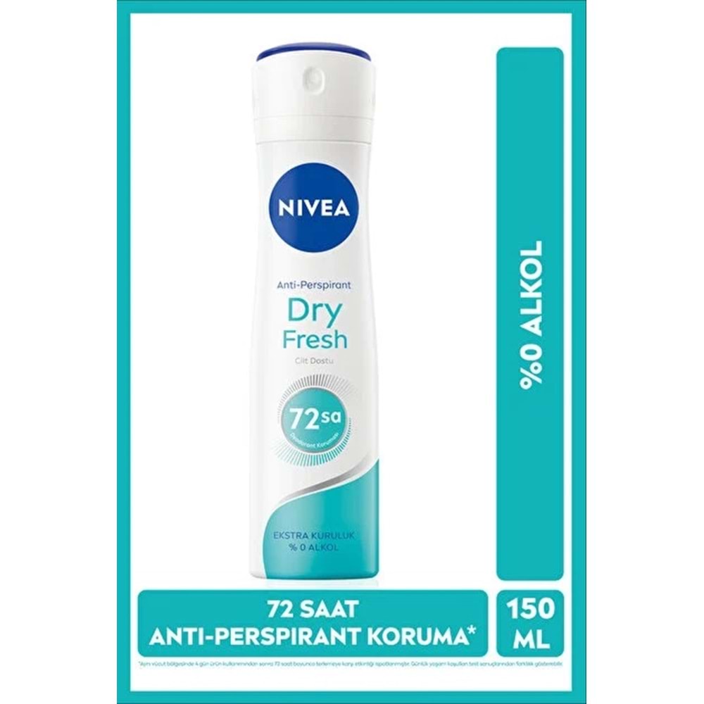 NIVEA DRY FRESH KADIN DEODORANT 150 ML