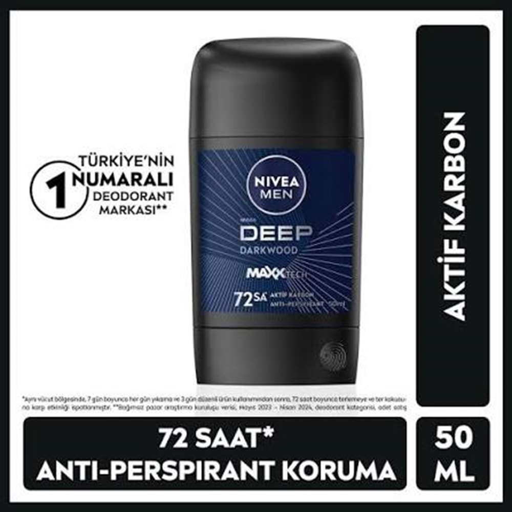 NIVEA MEN DEEP DARKWOOD STICK 50 ML
