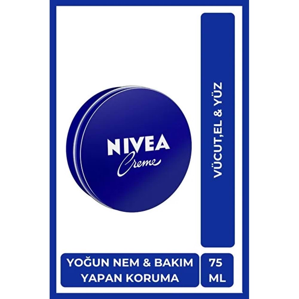 NIVEA CREME TENEKE 75 ML