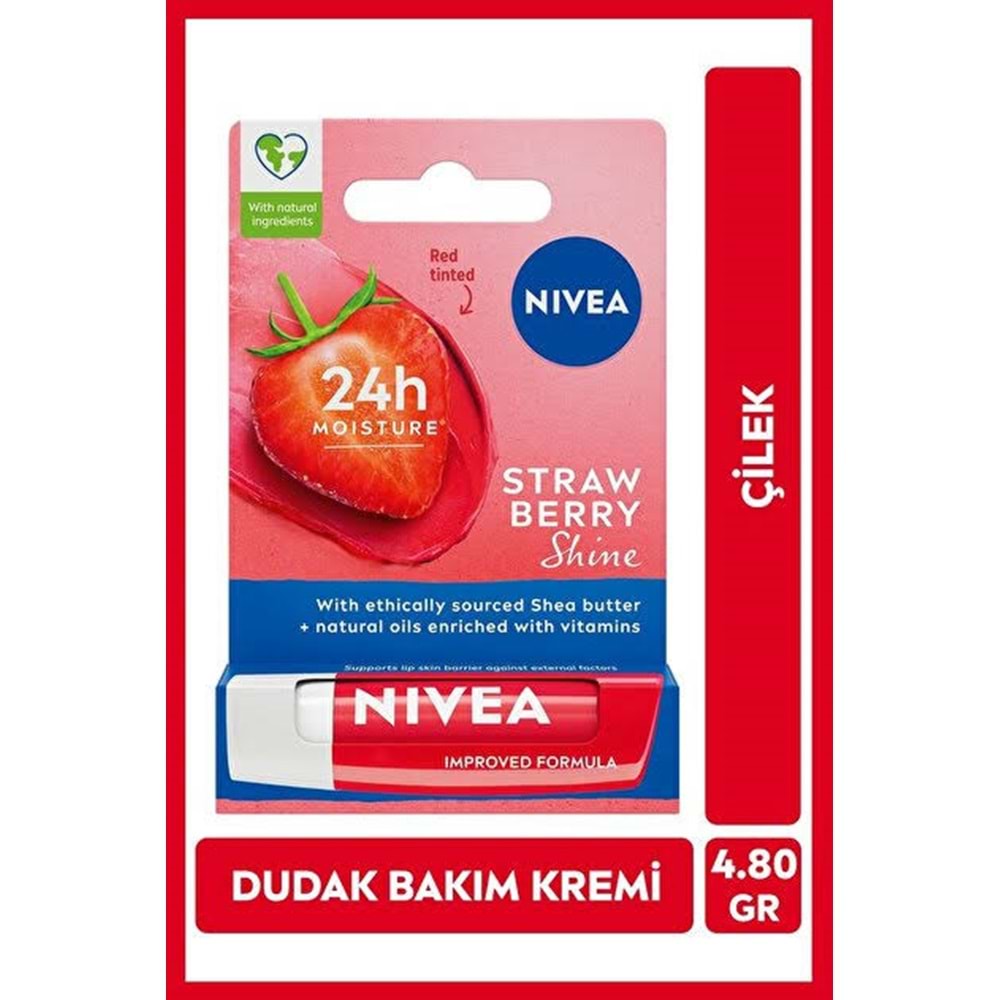 NIVEA ÇİLEK DUDAK KREMİ 4,8 G