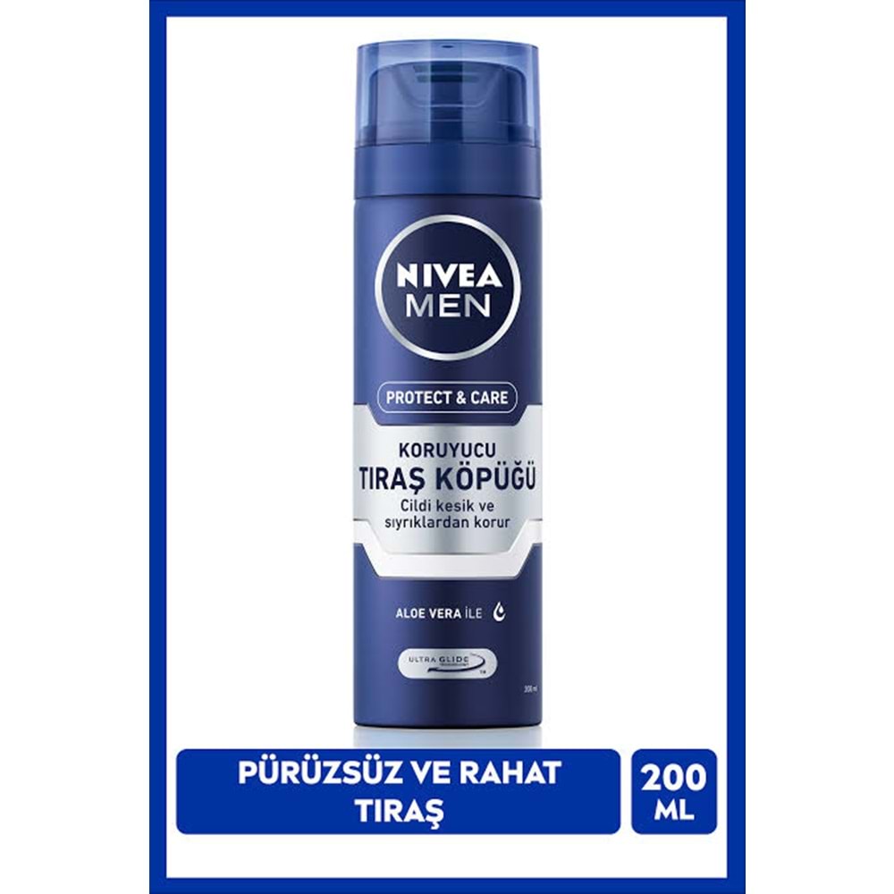 NIVEA MEN PROTECT&CARE TIRAŞ KÖPÜĞÜ 200 ML