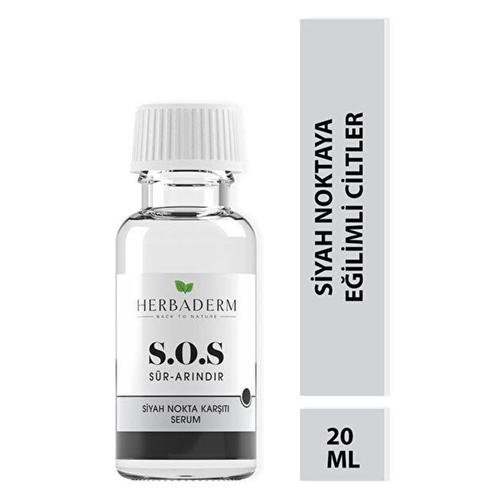 HERBADERM S.O.S SİYAH NOKTA KARŞITI SERUM 20 ML