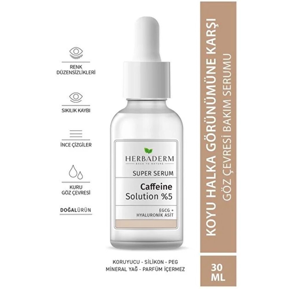 HERBADERM SUPER SERUM CAFFEINE 30 ML
