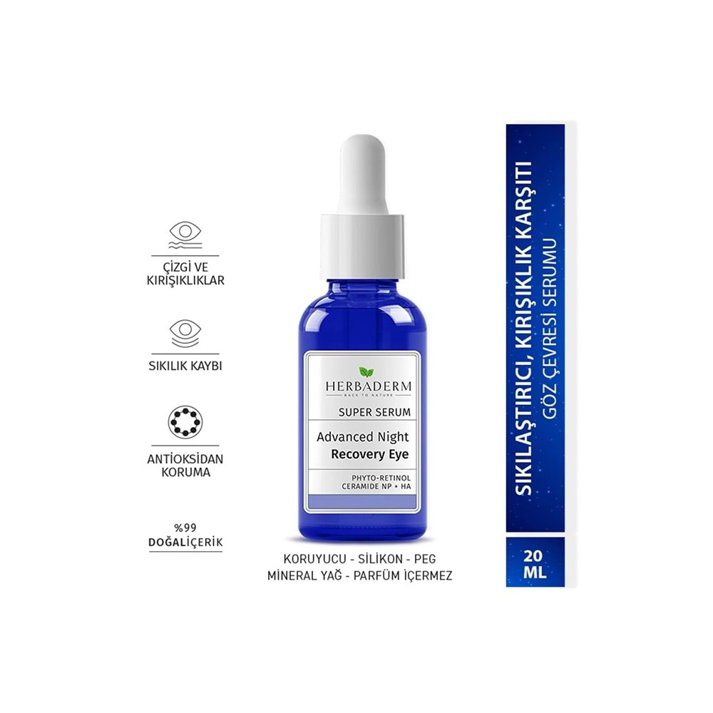 HERBADERM SUPER SERUM ADVANCED NIGHT RECOVERY EYE 20 ML