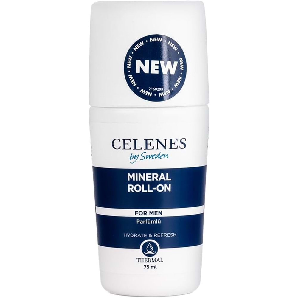 CELENES THERMAL MINERAL ROLL-ON FOR MEN PARFÜMLÜ 75 ML