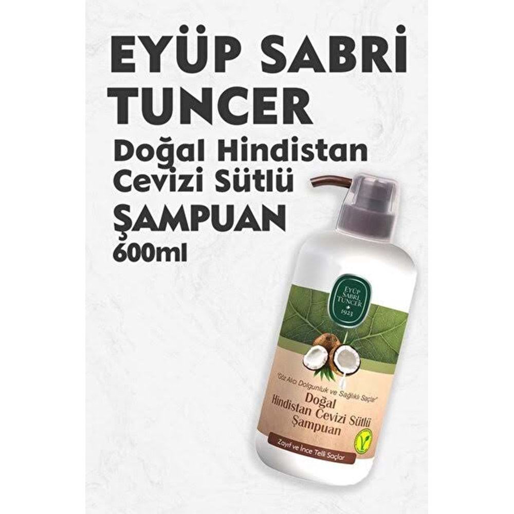EST DOĞAL HİNDİSTAN CEVİZİ SÜTLÜ ŞAMPUAN 600 ML