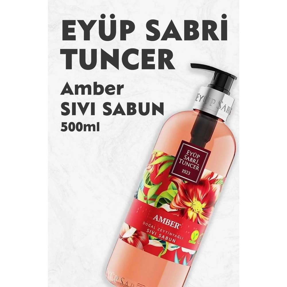EST AMBER DOĞAL ZEYTİNYAĞLI SIVI SABUN 500 ML