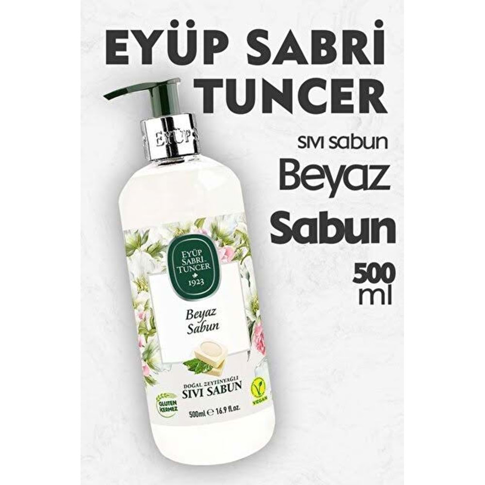 EST BEYAZ SABUN DOĞAL ZEYTİNYAĞLI SIVI SABUN 500 ML