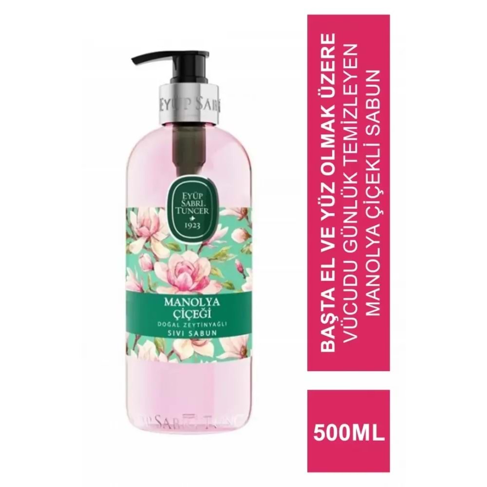 EST MANOLYA ÇİÇEĞİ DOĞAL ZEYTİNYAĞLI SIVI SABUN 500 ML