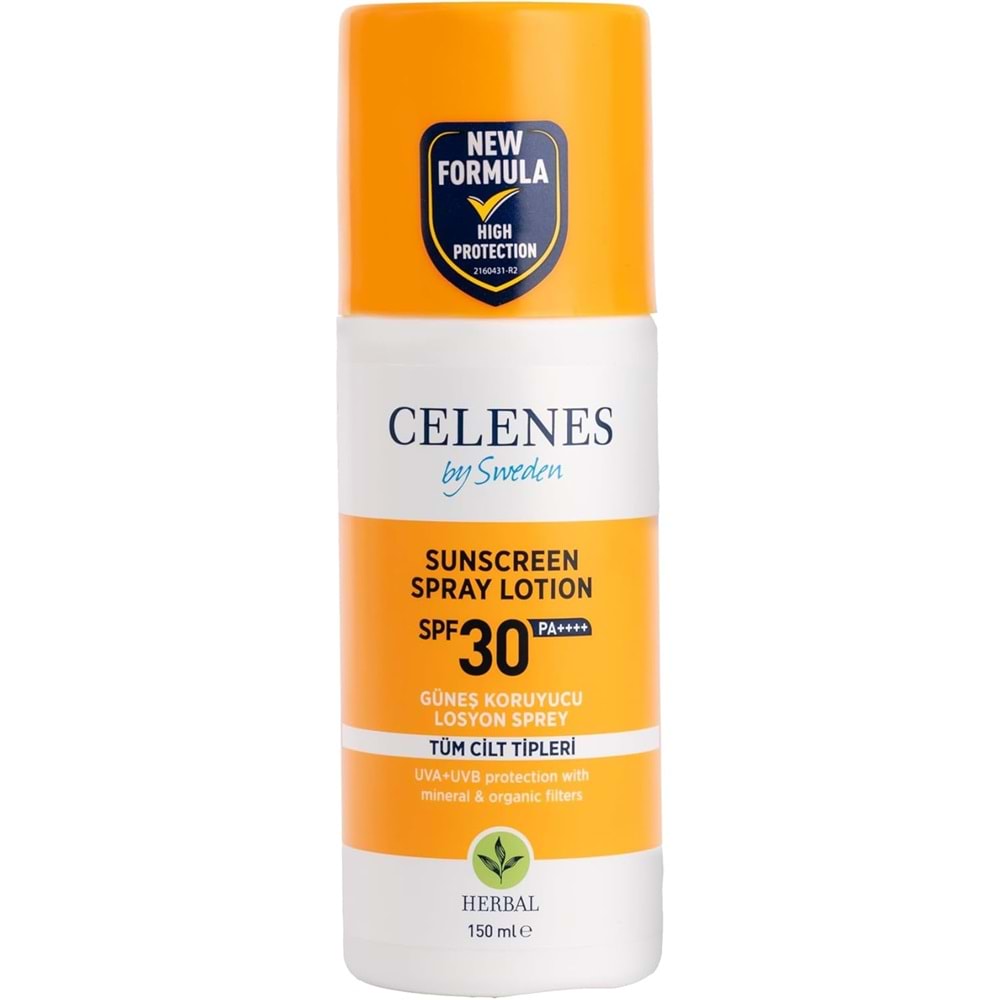 CELENES HERBAL GÜNEŞ KORUYUCU LOSYON SPREY 30 SPF 150 ML
