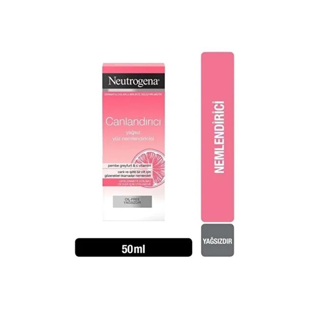 NEUTROGENA CANLANDIRICI YAĞSIZ YÜZ NEMLENDİRİCİSİ 50 ML