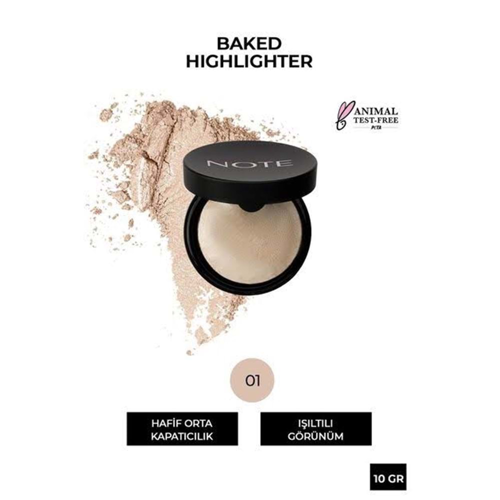 NOTE BAKED HIGHLIGHTER 01 MOON LIGHT
