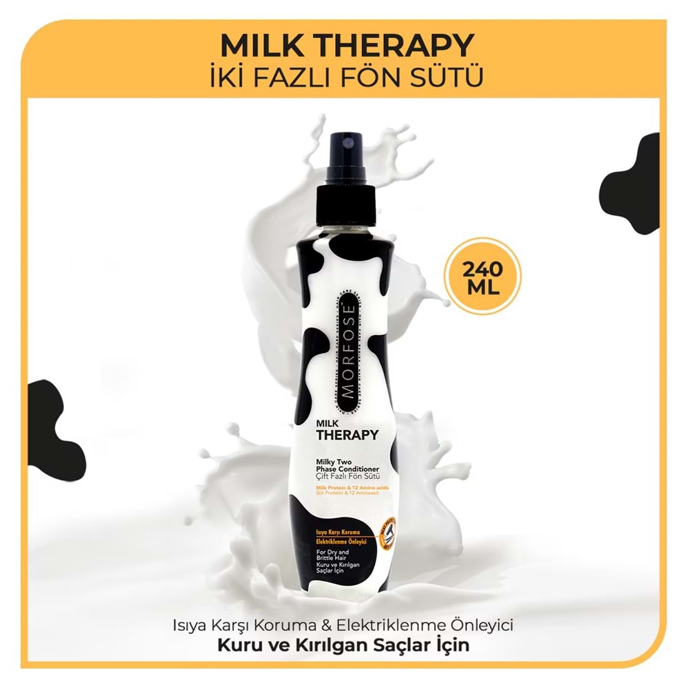 MORFOSE MILK THERAPY ÇİFT FAZLI FÖN SÜTÜ 240 ML