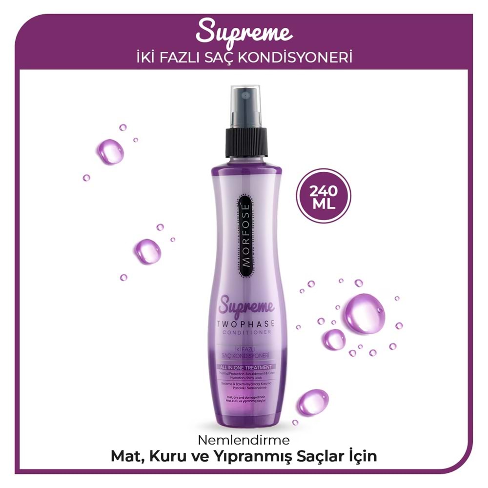 MORFOSE ÇİFT FAZLI FÖN SUYU SUPREME 240 ML