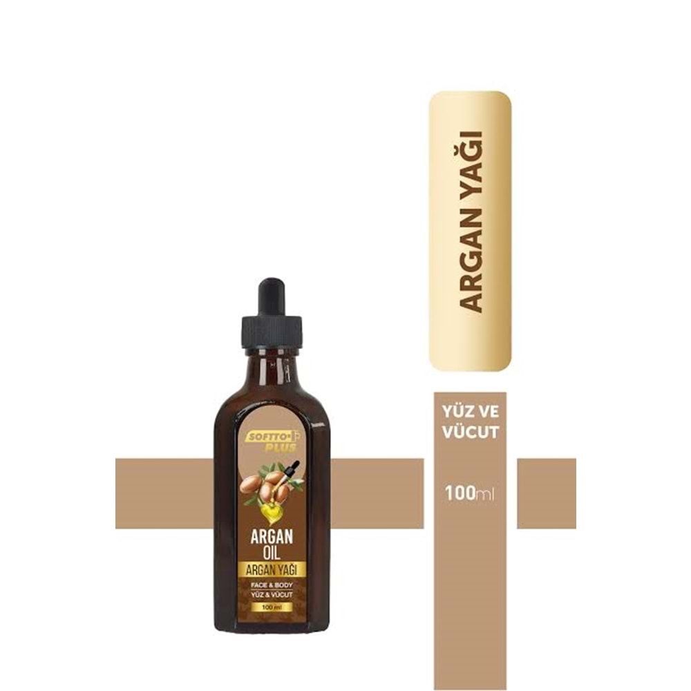 SOFTTO PLUS ARGAN YAĞI YÜZ & VÜCUT 100 ML