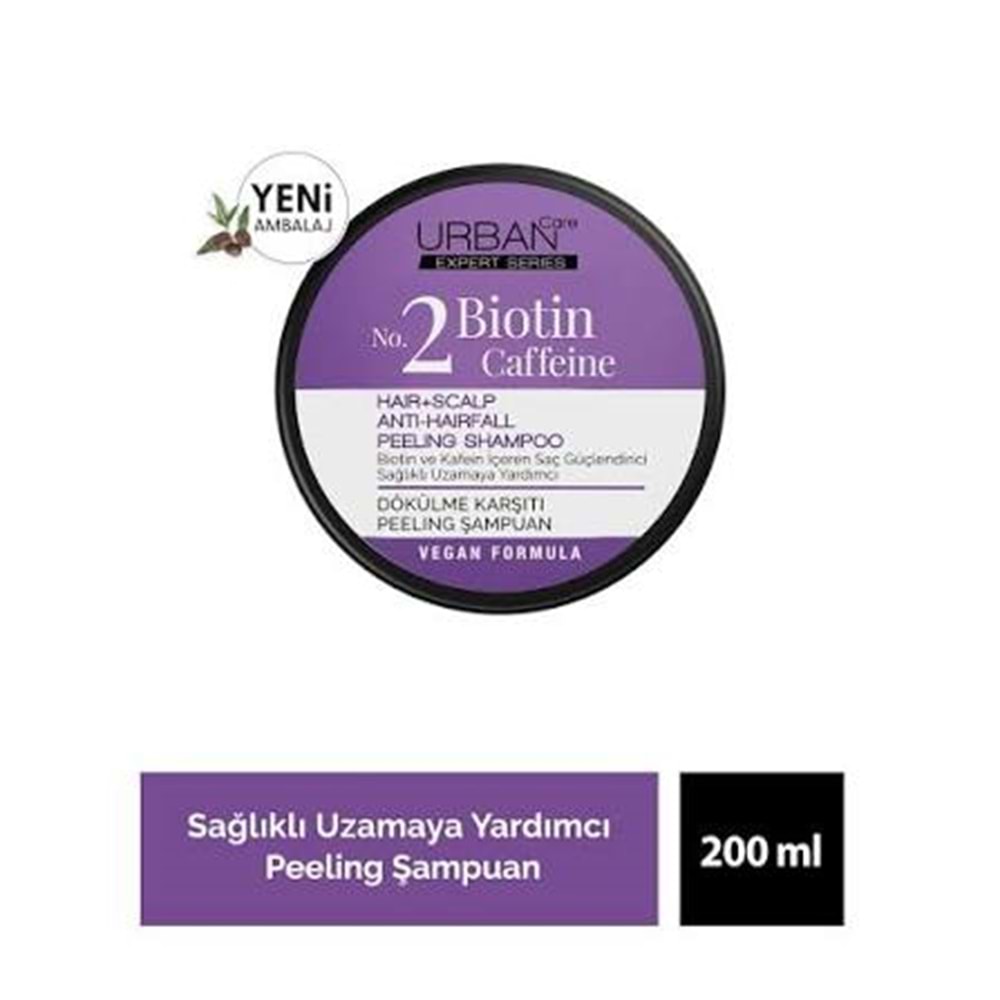URBAN CARE BİOTİN & CAFFEİN PEELİNG ŞAMPUAN 200 ML