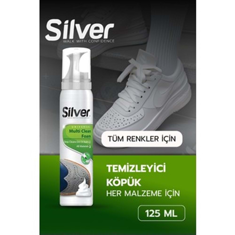 SİLVER SPOR AYAKKABI TEMİZLEME KÖPÜĞÜ 125 ML