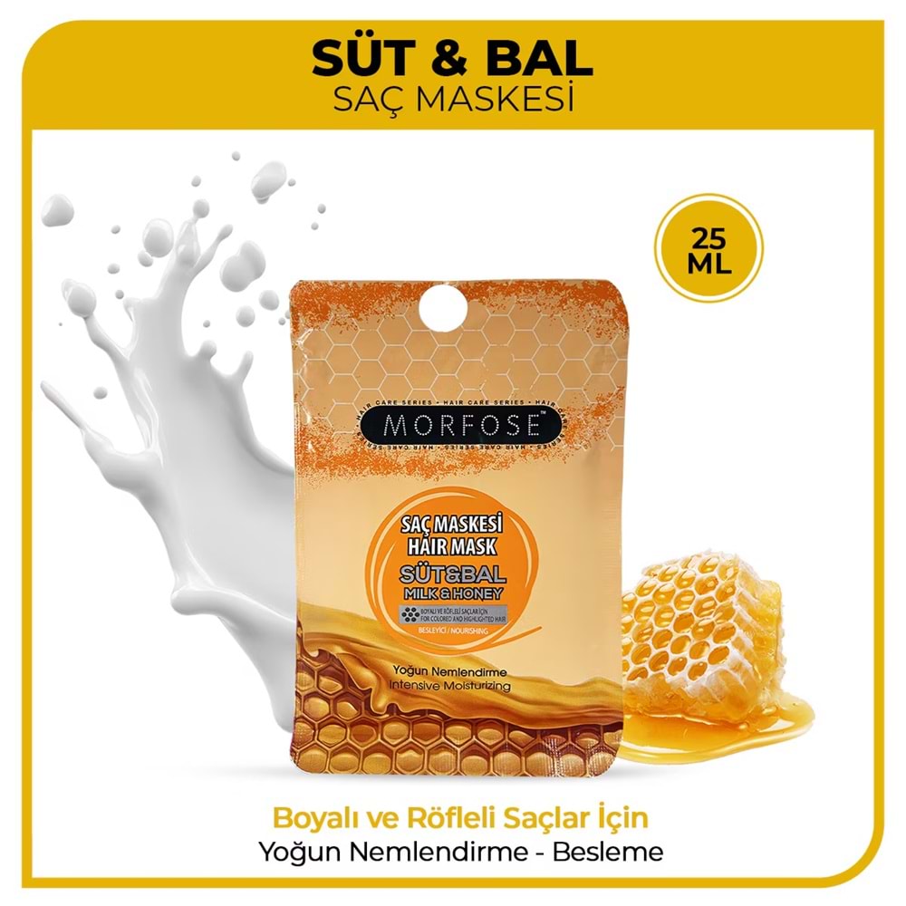 MORFOSE MILK&HONEY SAÇ MASKESİ 25 ML
