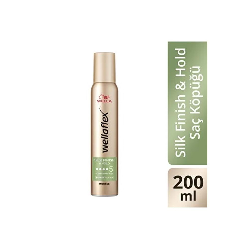 WELLAFLEX SILK FINISH HOLD SAÇ KÖPÜĞÜ 200 ML