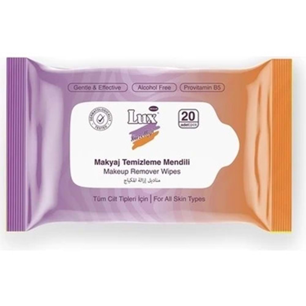 LUX MAKYAJ TEMİZLEME MENDİLİ 20Lİ