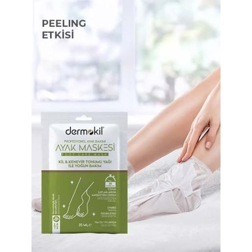 DERMOKİL KİL KENEVİR AYAK MASKESİ 35 ML