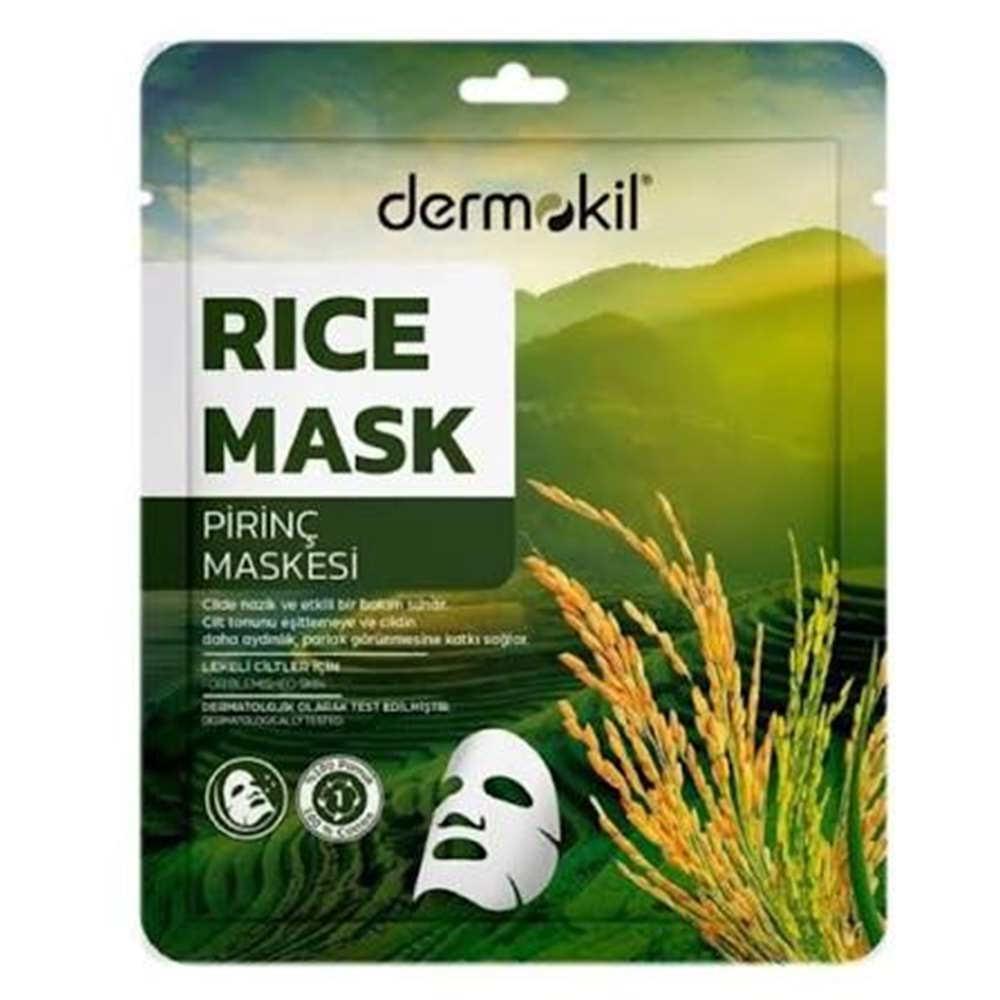 DERMOKİL KAĞIT PİRİNÇ MASKESİ 20 GR