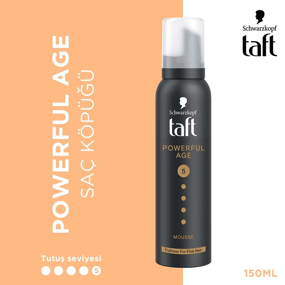 TAFT SAÇ KÖPÜĞÜ 150 ML POWERFUL AGE