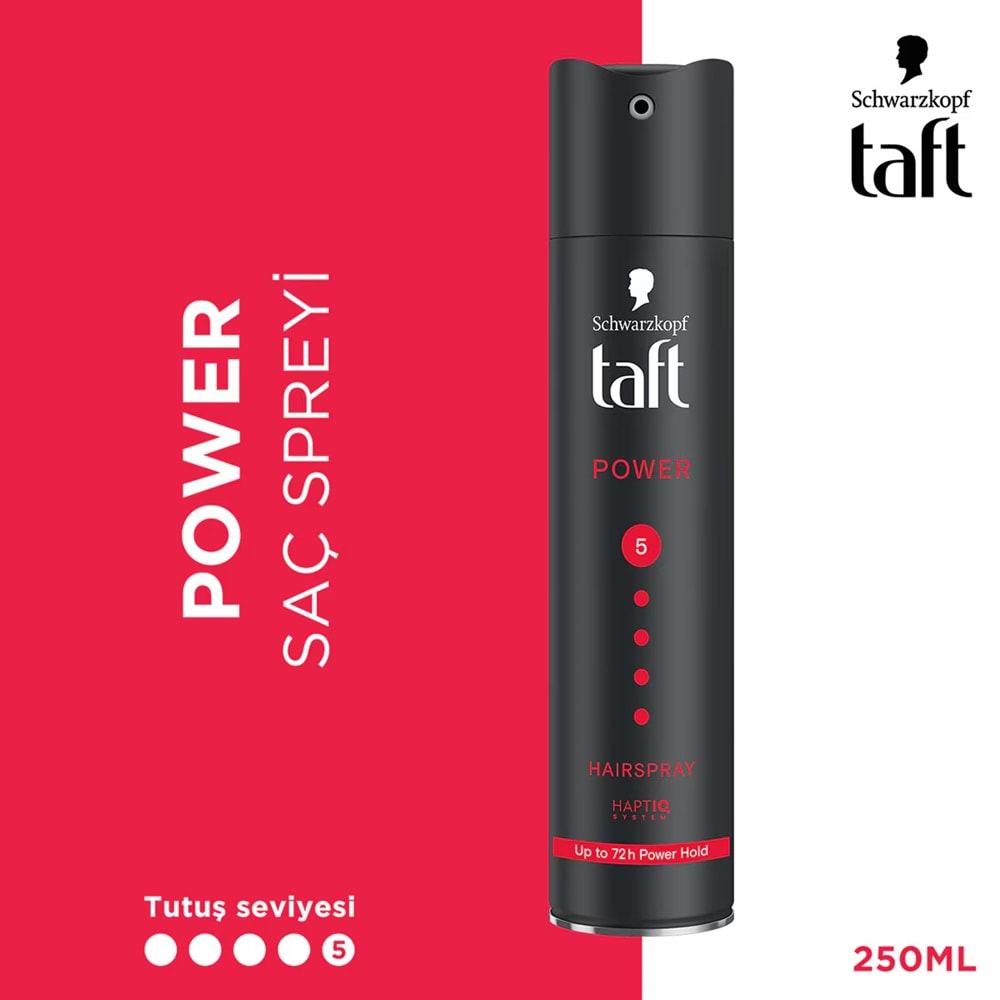 TAFT SAÇ SPREYİ 250 ML POWER CAFFEINE