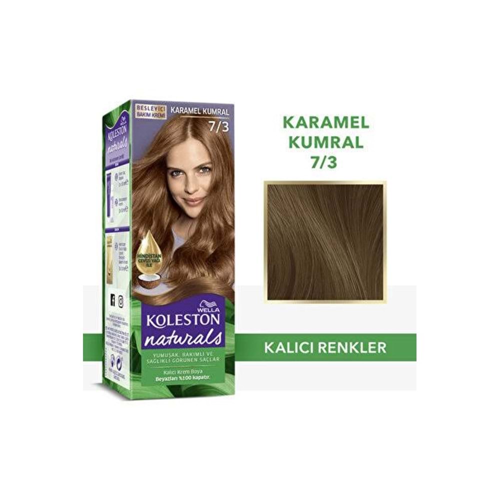 WELLA KOLESTON NATURALS 7-3 KARAMEL KUMRAL