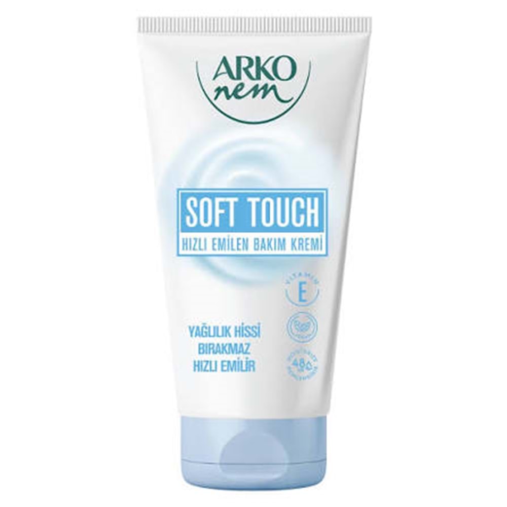 ARKO NEM SOFT TOUCH HIZLI EMİLEN BAKIM BAKIM KREMİ 60 ML